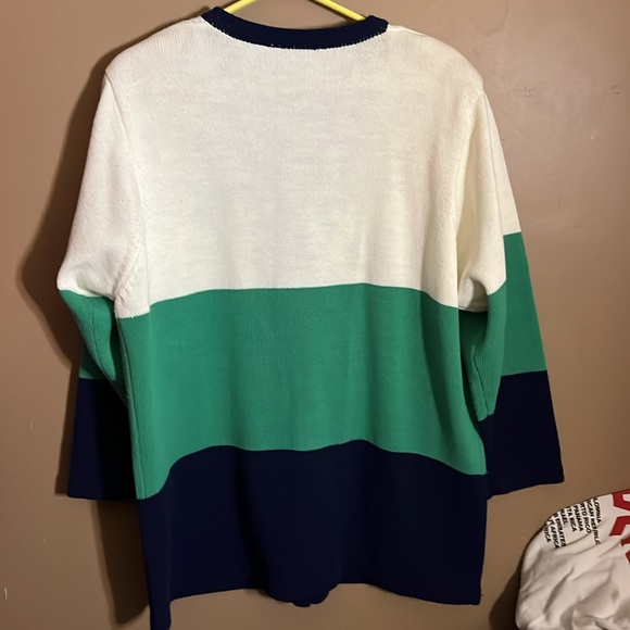 90’s cardigan funky pattern gold tones buttons - Picture 5 of 5